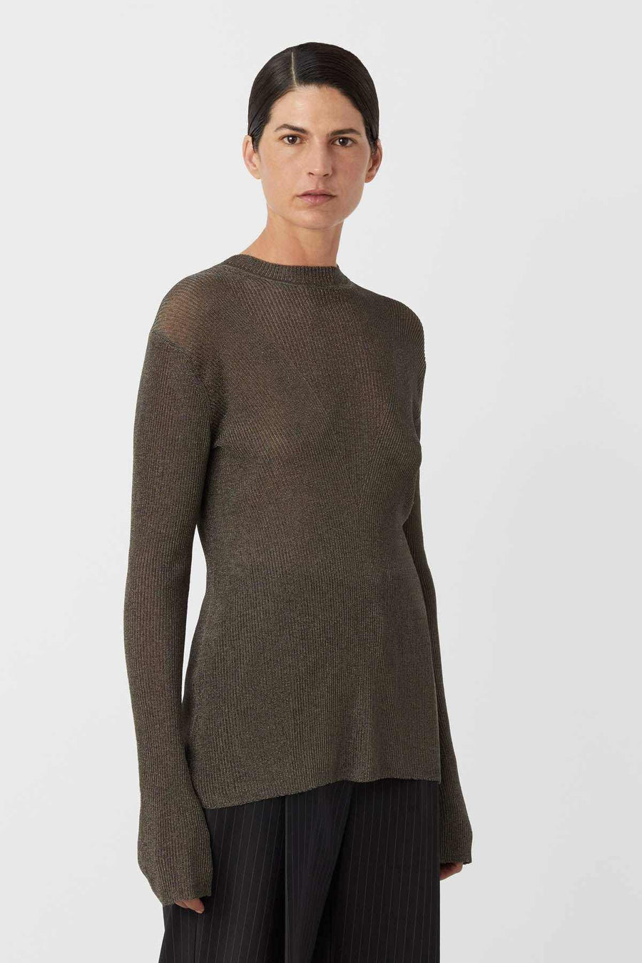 Camilla and Marc Neveah Long Sleeved Top Gunmetal