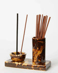 Gentle Habits Minimal Ceramic Incense Caddy Chocolate