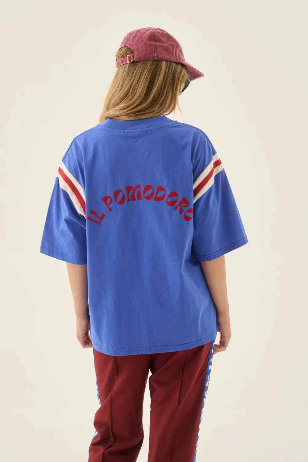Araminta James Palermo Panel Tee Cobalt Blue