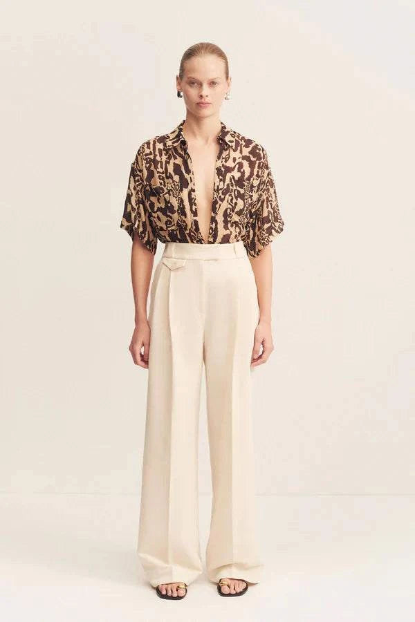 Shona Joy Goldie Short Sleeve Shirt Animal Effect