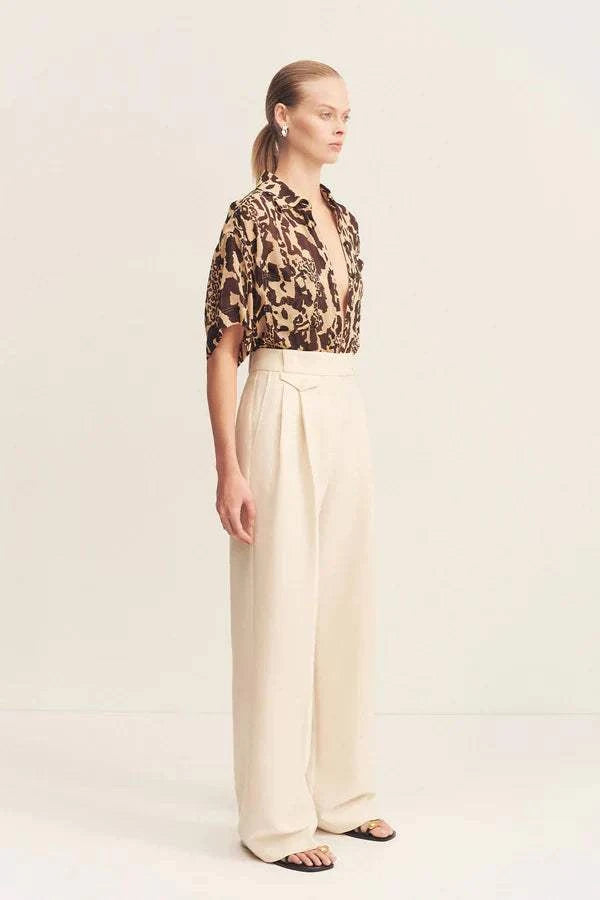 Shona Joy Goldie Short Sleeve Shirt Animal Effect