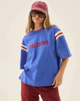 Araminta James Palermo Panel Tee Cobalt Blue