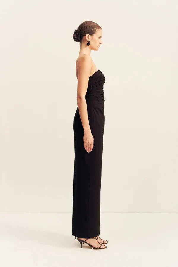 Shona Joy Strapless U Wire Maxi Dress Black