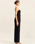 Shona Joy Strapless U Wire Maxi Dress Black