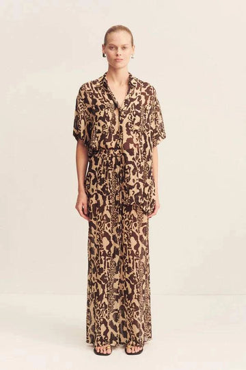 Shona Joy Goldie Relaxed Pant Animal Effect