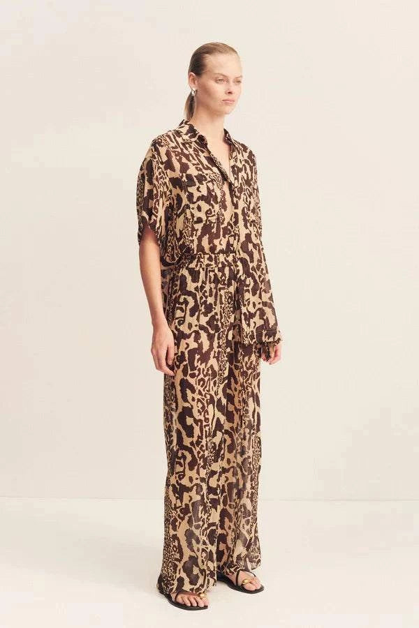 Shona Joy Goldie Relaxed Pant Animal Effect