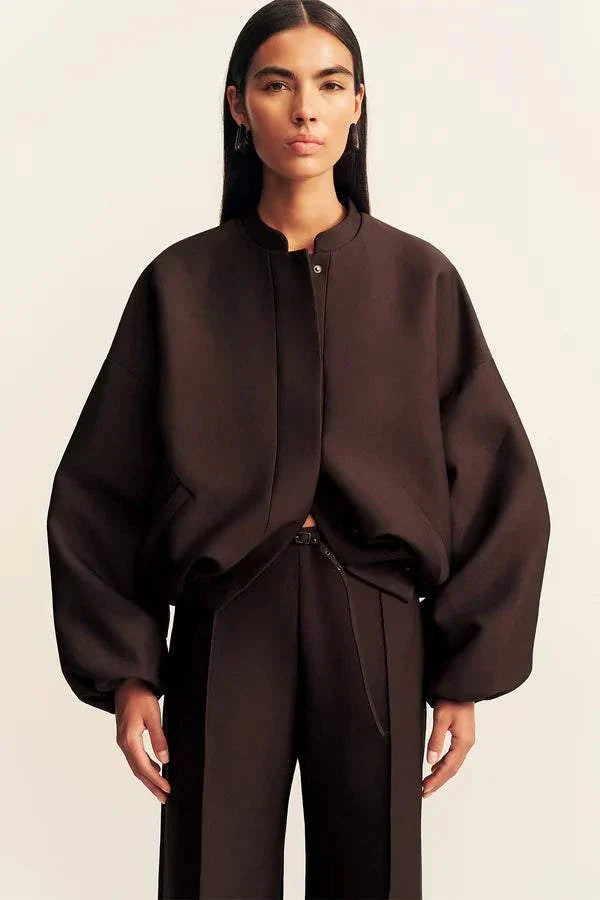 Shona Joy Otis Bomber Jacket Ristretto