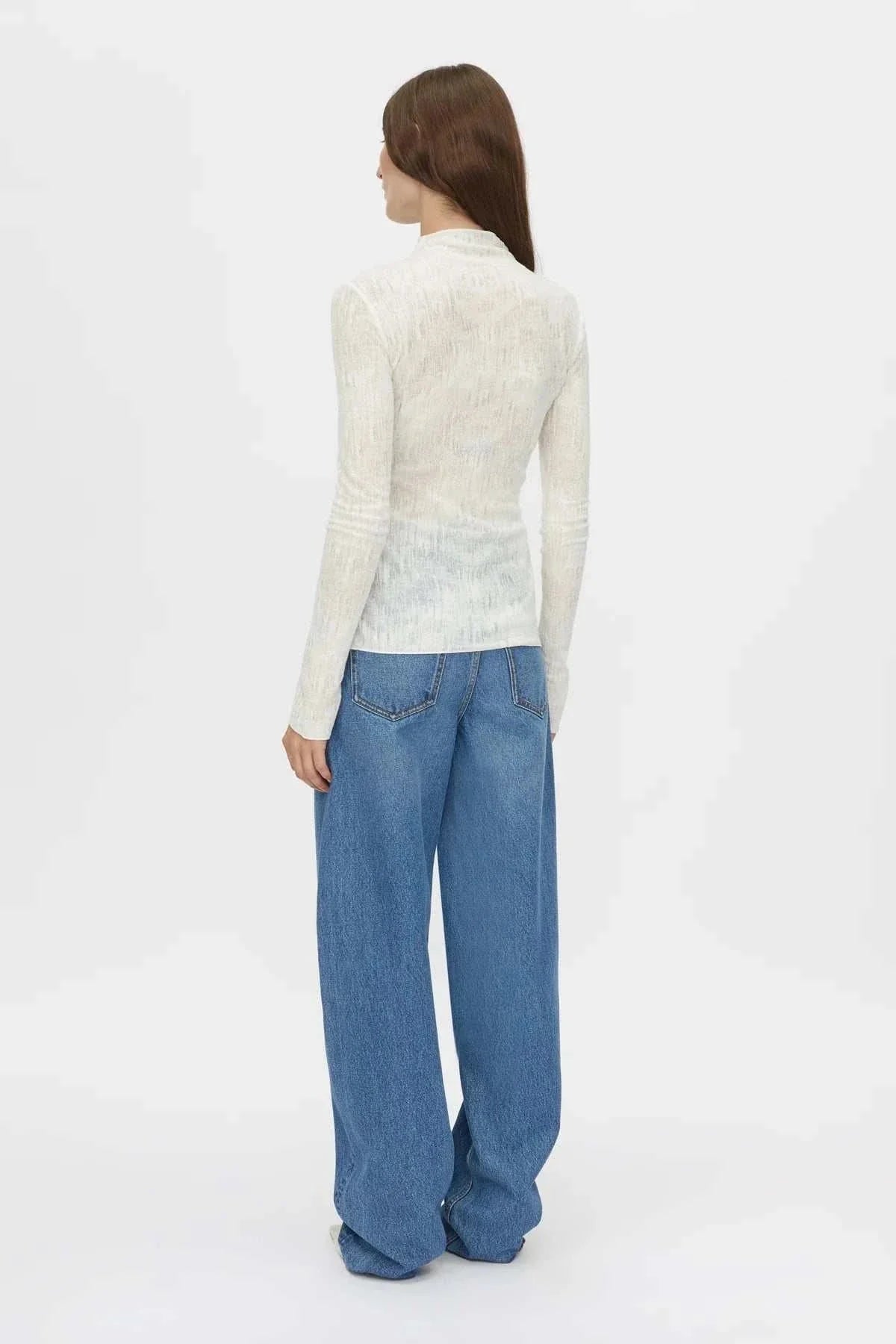 Camilla and Marc Daya Long Sleeve Top Cream