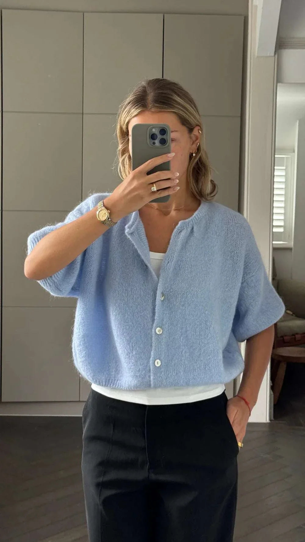 Charli Emme Cardigan Sky One Size