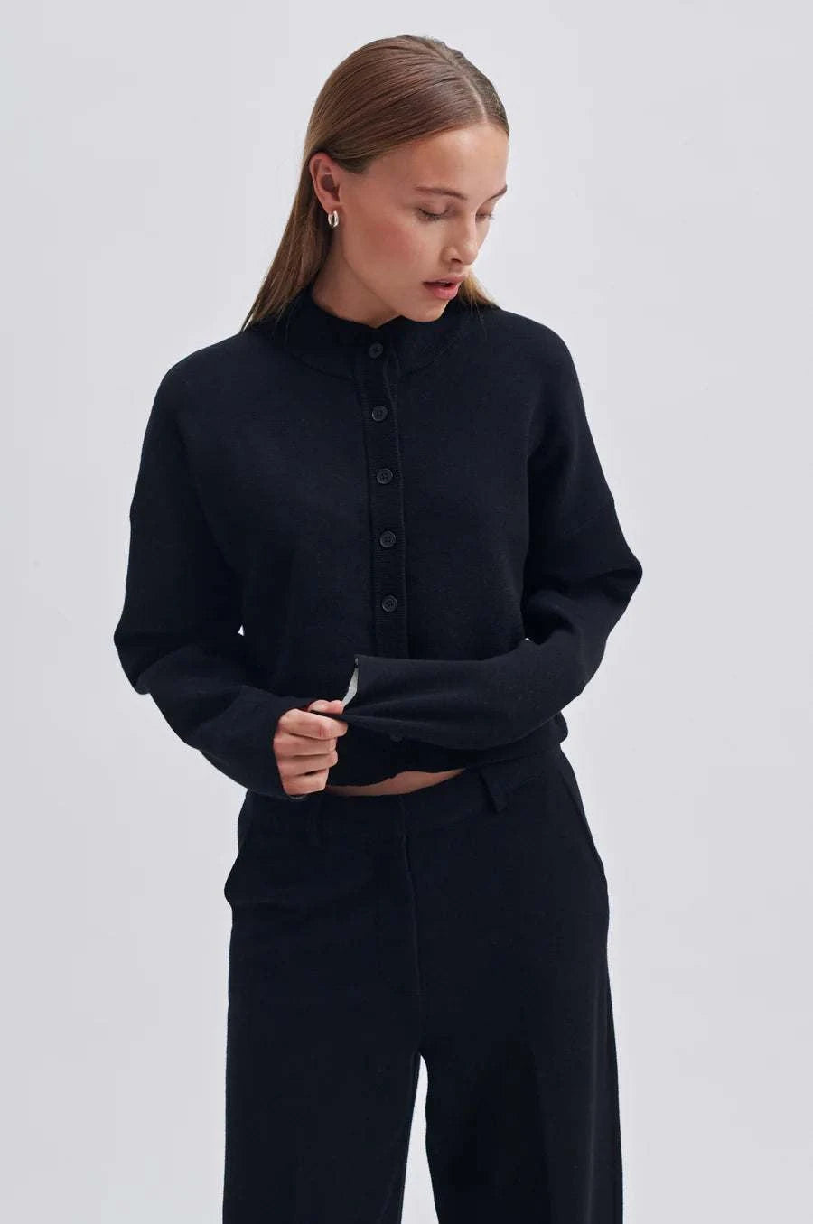 Second Female Stinna Knit Cardigan Black