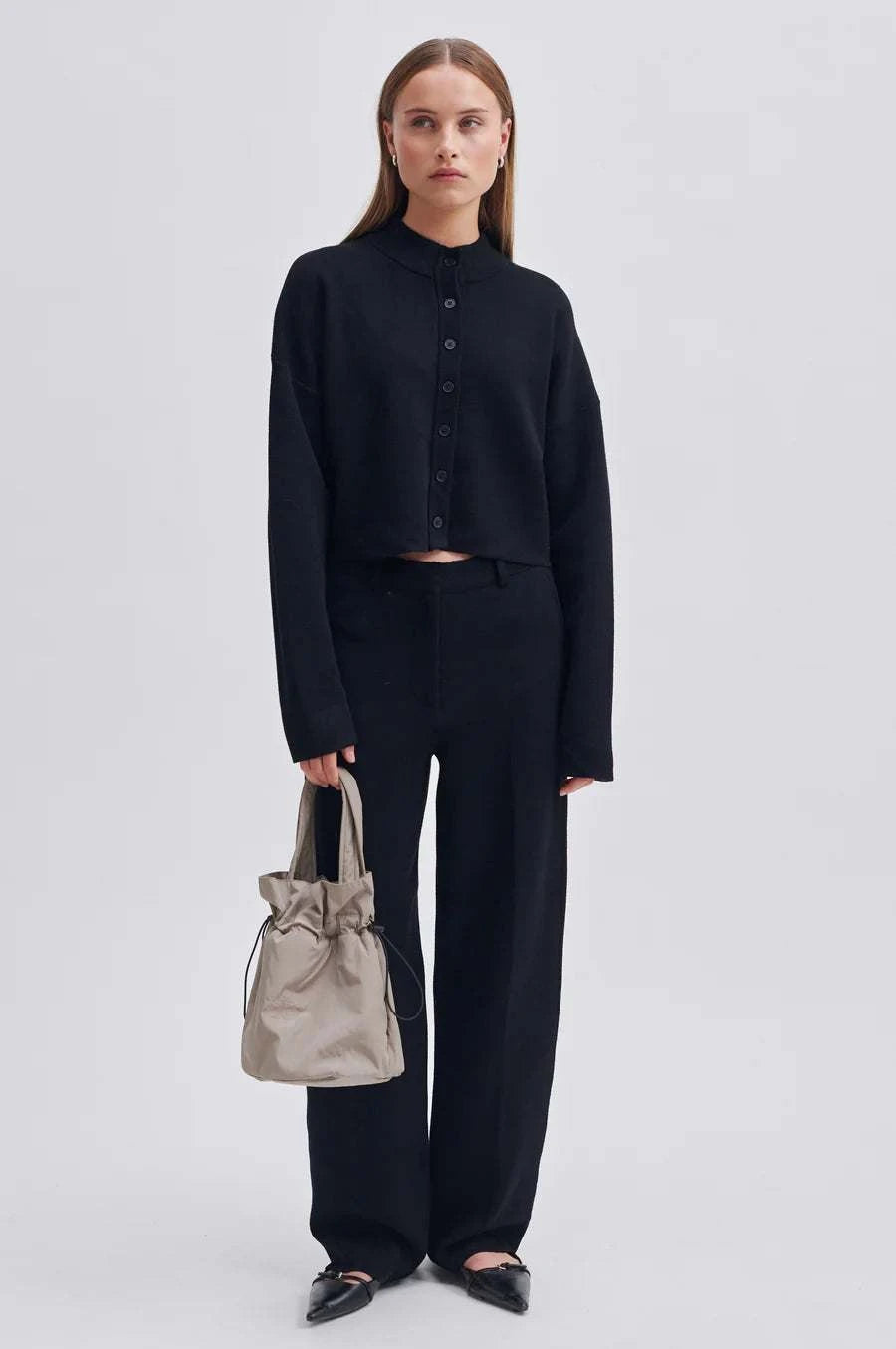 Second Female Stinna Knit Cardigan Black