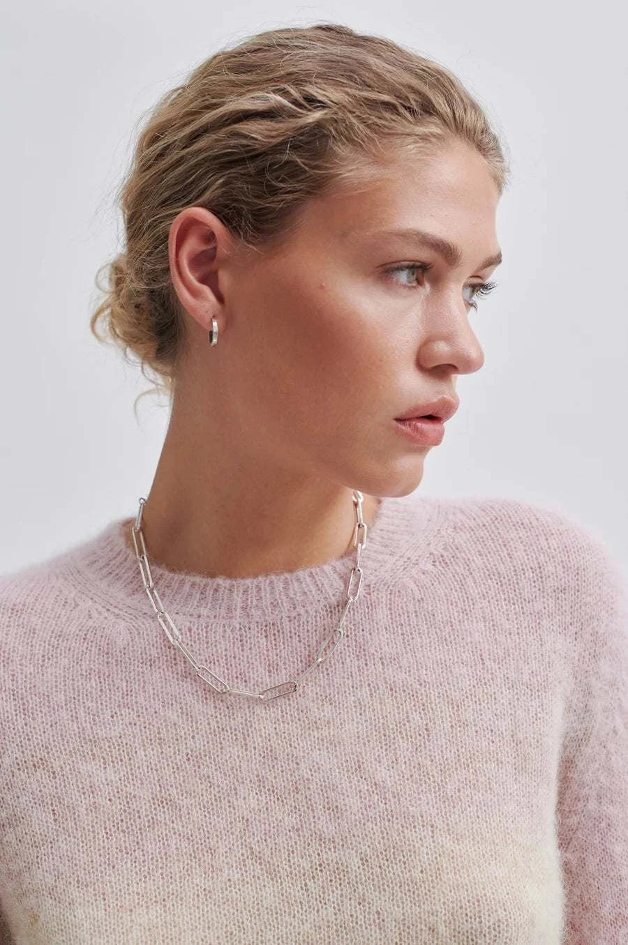 Second Female Lura Knit O-Neck Mauve Morn