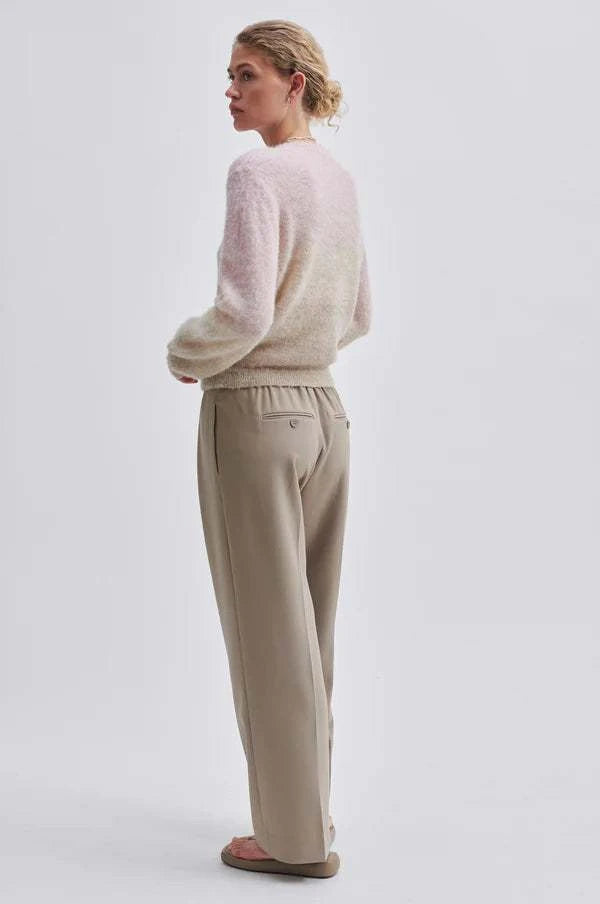 Second Female Lura Knit O-Neck Mauve Morn