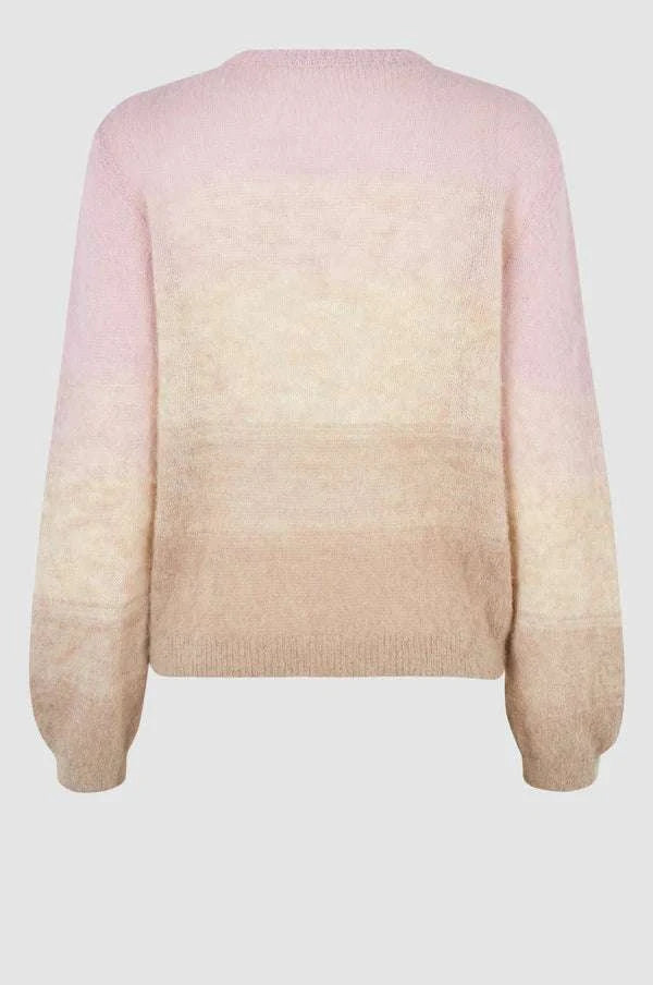 Second Female Lura Knit O-Neck Mauve Morn