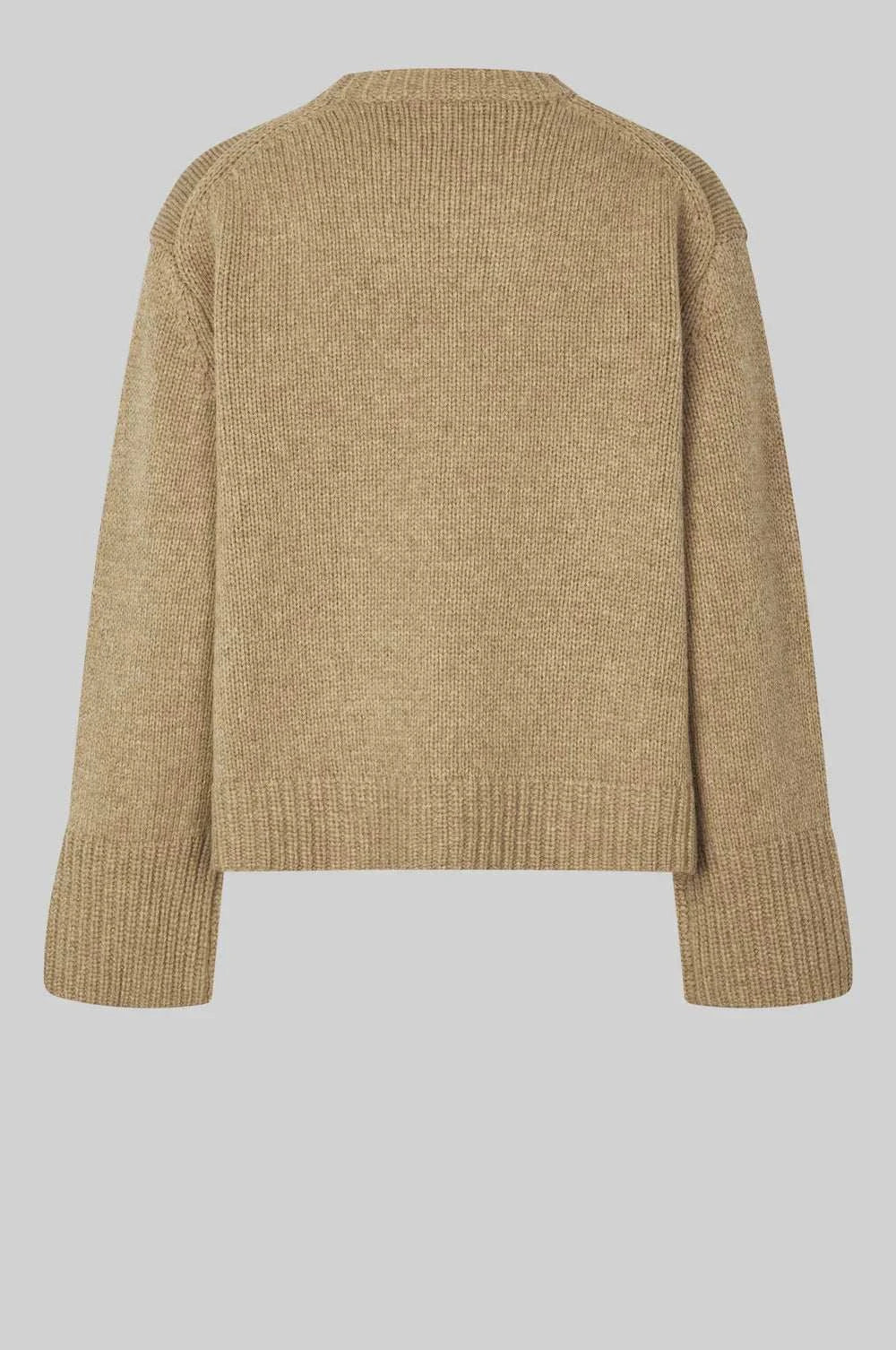 Second Female Cler Knit O-Neck Laurel Oak