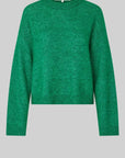 Second Female Brook Knit Drop Shoulder O Neck Lush Meadow