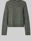 Second Female Brook Knit Drop Shoulder O Neck Beluga