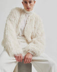 Second Female Amani Shaggy Jacket Coconut Milk