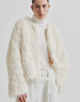 Second Female Amani Shaggy Jacket Coconut Milk
