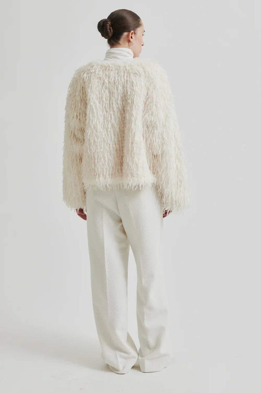 Second Female Amani Shaggy Jacket Coconut Milk