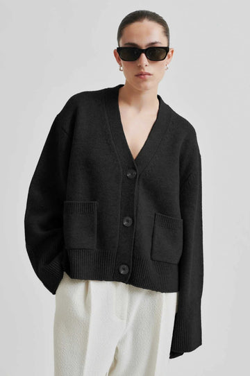 Second Female Alpha Cardigan Black