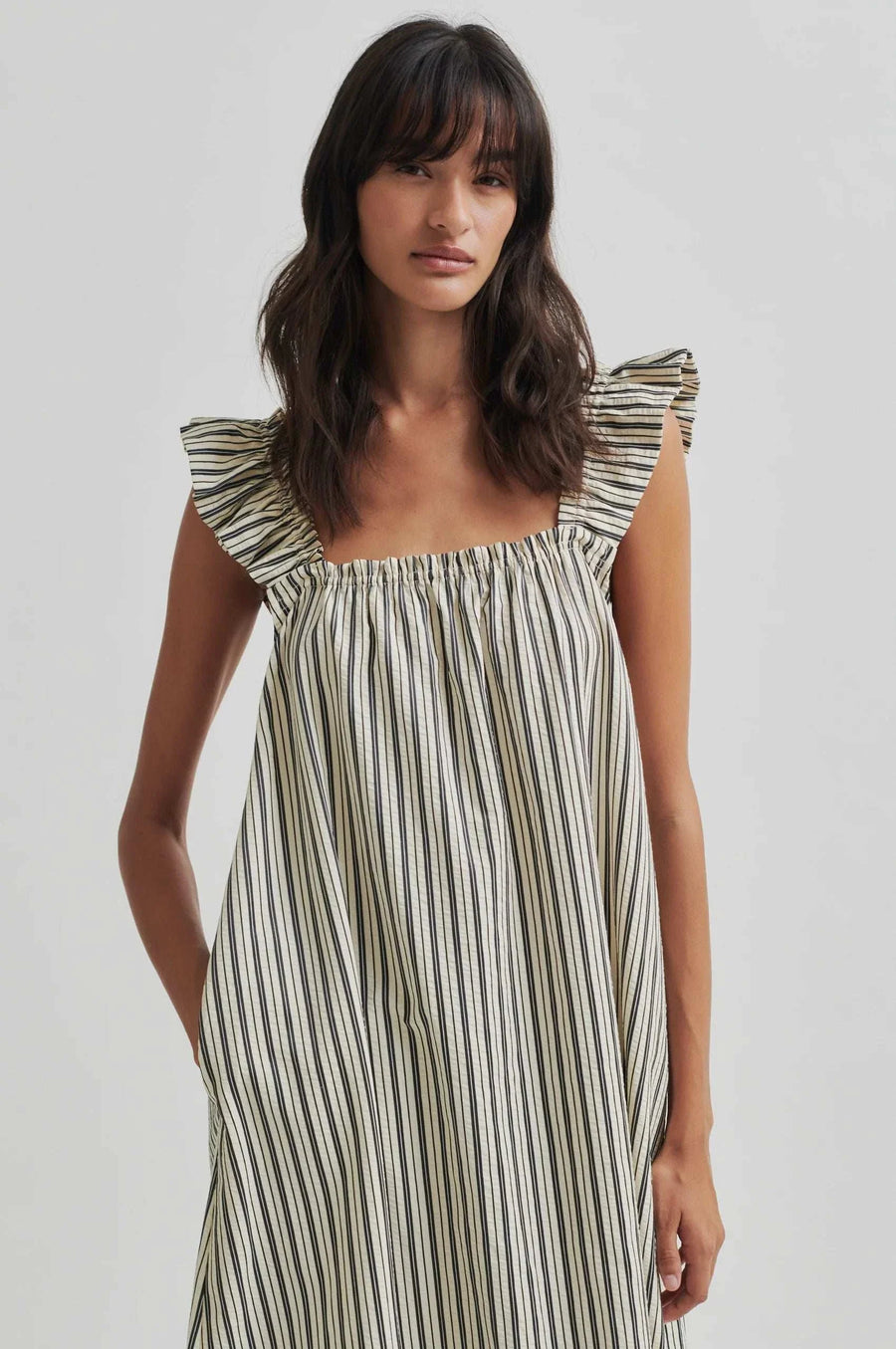 Second Female Serifa Strap Dress Black