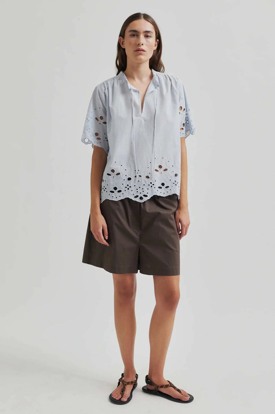 Second Female Limona Blouse Gray Dawn