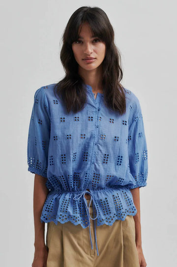 Second Female Elenore Shirt Cornflower Blue