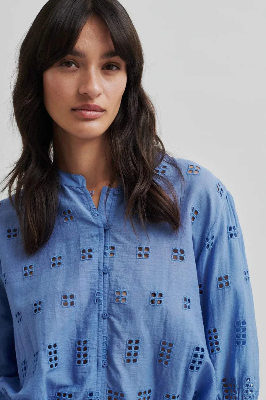 Second Female Elenore Shirt Cornflower Blue
