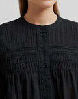 Second Female Maise Short Sleeve Blouse Black