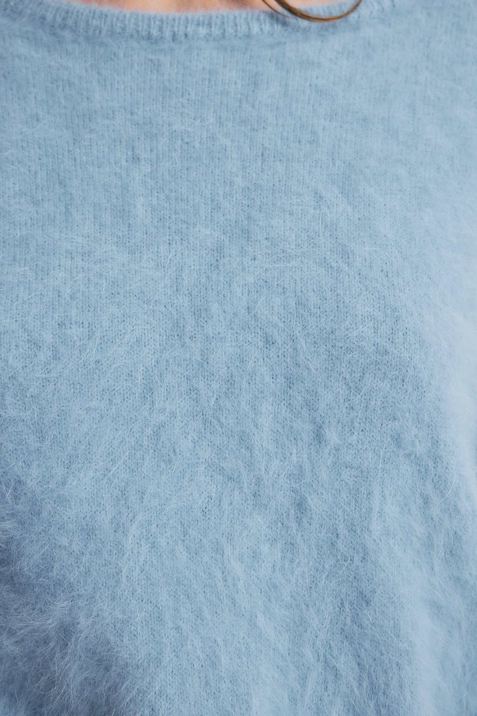 World Of Nomads Stella Cashmere Boat Neck Knit Sky
