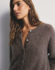 World Of Nomads Frankie Cashmere Crew Neck Cardigan Drift
