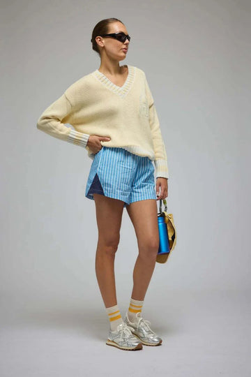Araminta James Libby Short Sky Stripe
