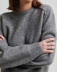 Second Female Banja Knit Raglan Carbon Grey
