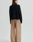 Second Female Gabby Knit Cardigan Black Sand