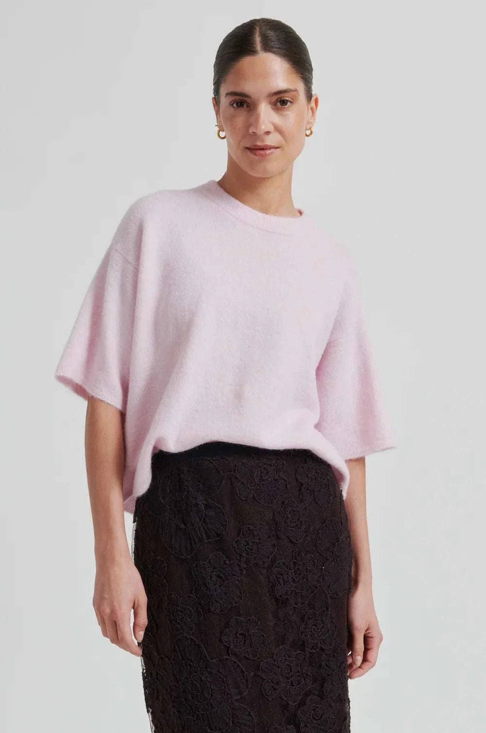 Second Female Gabby Knit O Neck Pale Lilac