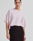 Second Female Gabby Knit O Neck Pale Lilac