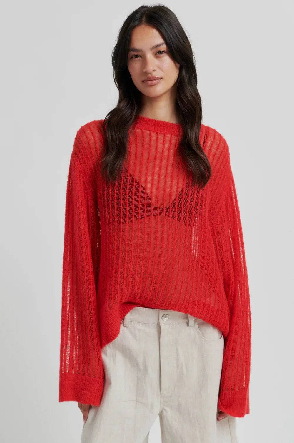 Second Female Georgina Knit O Neck Poinciana