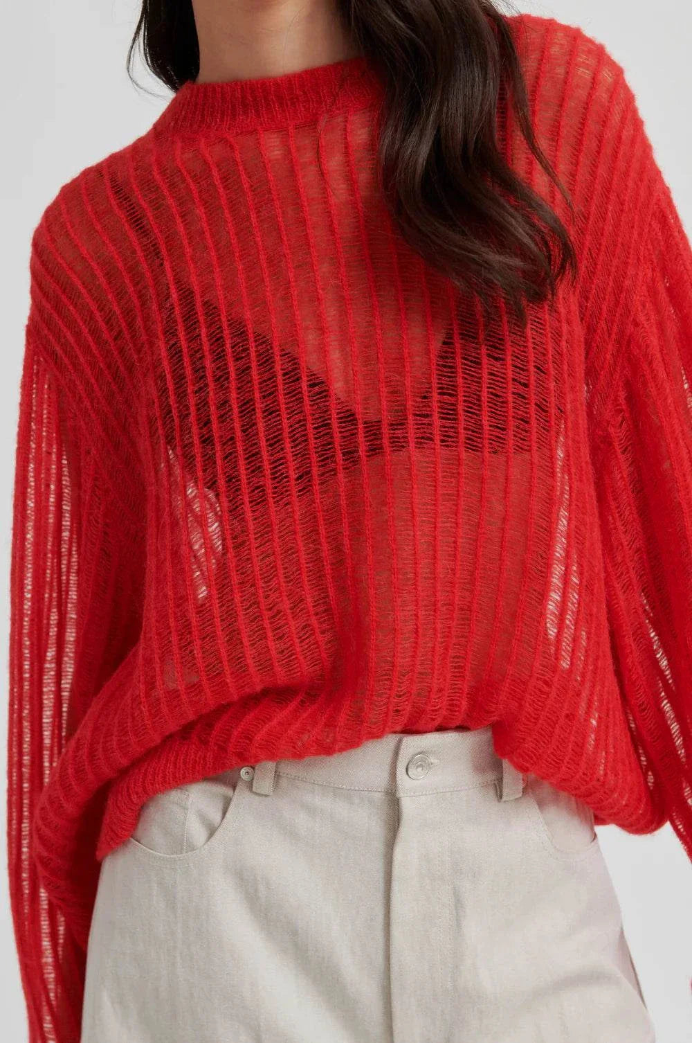 Second Female Georgina Knit O Neck Poinciana