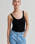 Second Female Emilia Scoop Neck Tank Black