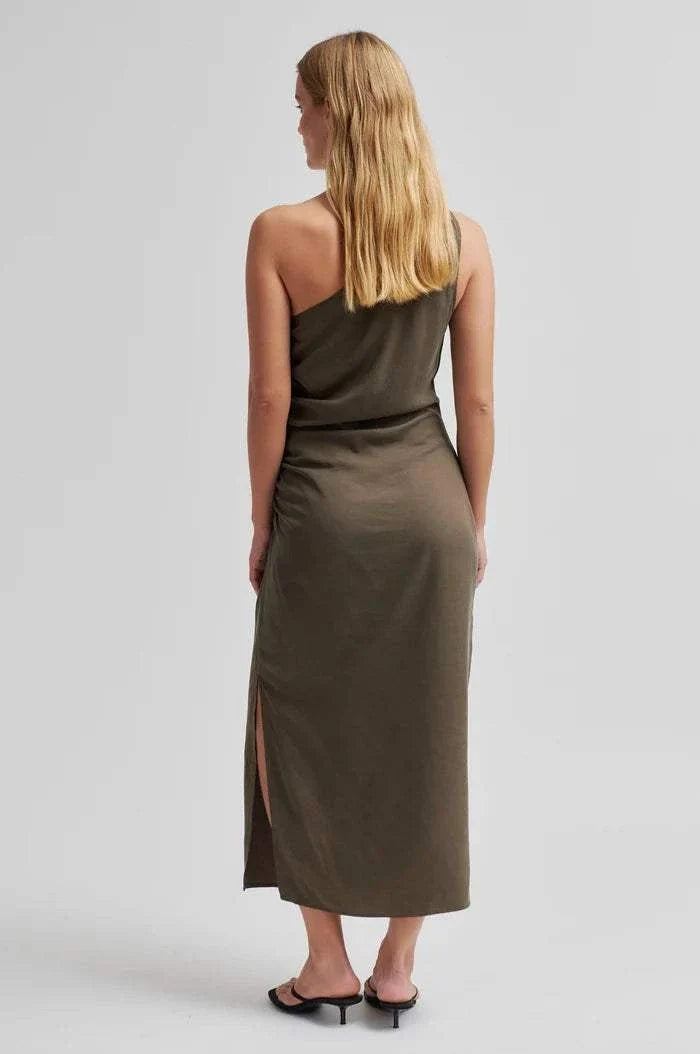 Second Female Refined One Shoulder Dress Canteen