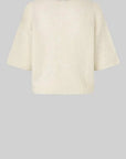 Second Female Silia Knit SS O-Neck Eggnog