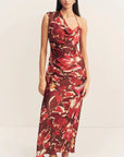 Shona Joy Nolita Side Split Maxi Dress Rosewood Floral