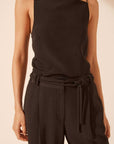 Shona Joy Vento Mid Rise Pant Black