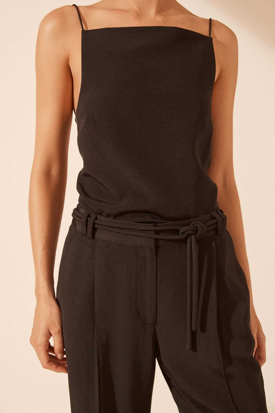 Shona Joy Vento Mid Rise Pant Black