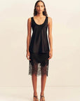 Shona Joy Savanna Scoop Neck Top Black