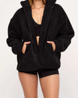 Zulu and Zephyr Sherpa Jacket Black