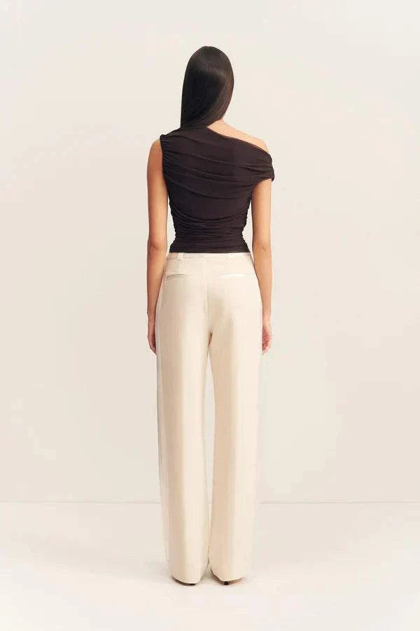 Shona Joy Mira Off Shoulder Top Ganache