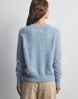 World Of Nomads Adele Cashmere Crew Neck Knit Sky