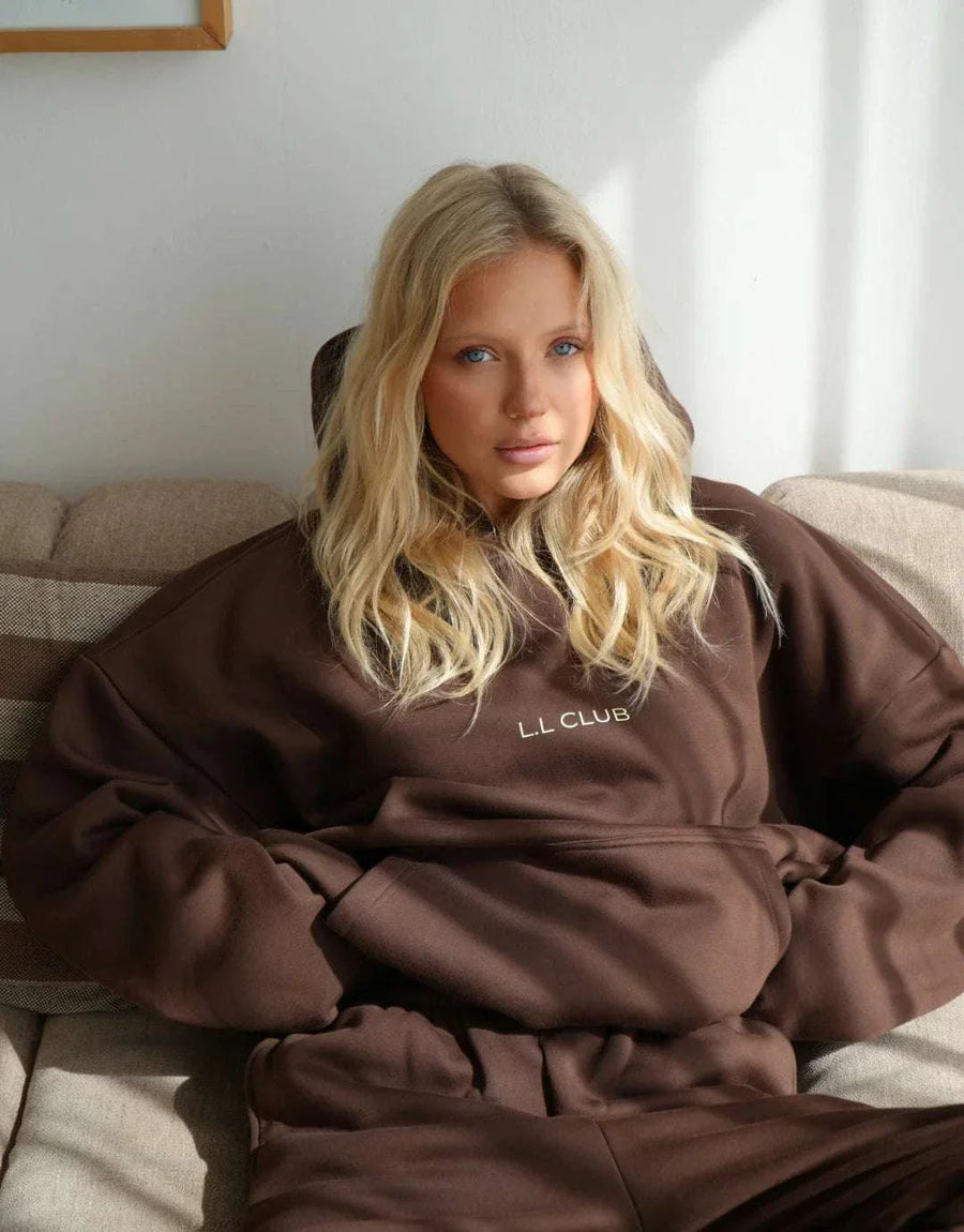 Luna Lane The Club Hoodie Chocolate